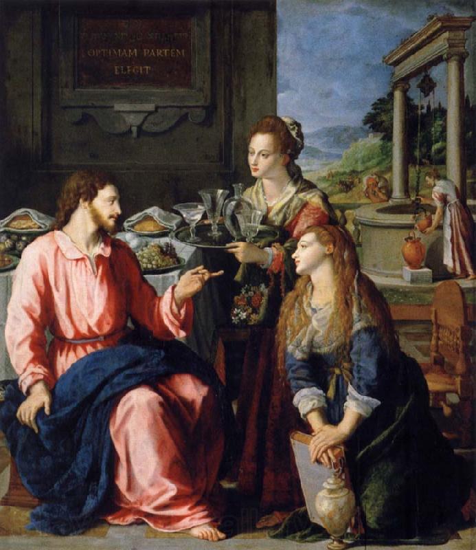 ALLORI Alessandro Museum art historic Christ with Maria and Marta Norge oil painting art